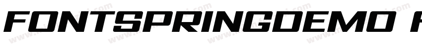 FONTSPRINGDEMO AvionicWide Oblique字体转换
